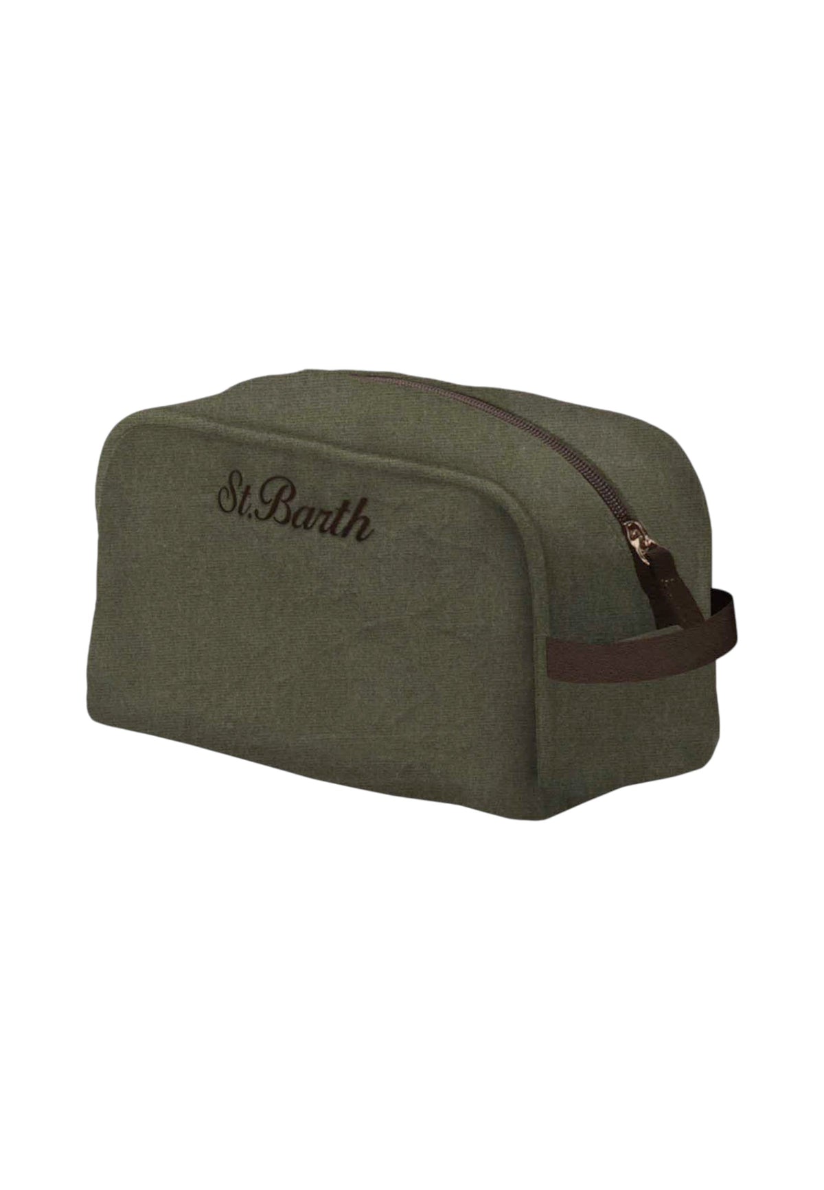 Beauty Case  Unisex Mc2 Saint Barth Zip Superiore, Maniglia Laterale, Il Ricamo Saint Barth Westwood Wax WES0011