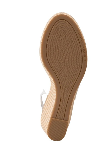 Sandali Con Zeppa Donna Tommy Hilfiger Alta Iconic Elena Sling Back Wedge FW0FW04789