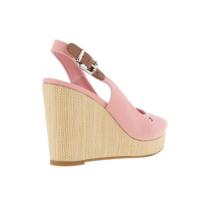 Sandali Con Zeppa Donna Tommy Hilfiger Alta Iconic Elena Sling Back Wedge FW0FW04789