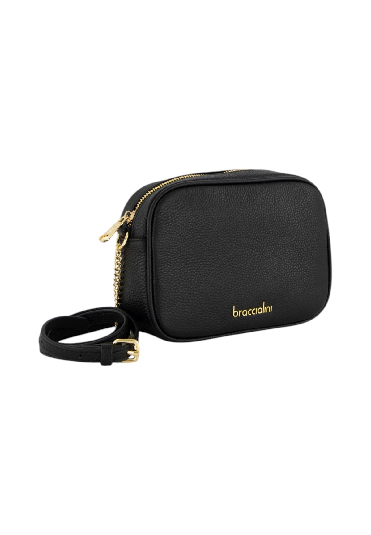 Borsa A Tracolla Donna Braccialini Camera Bag, Tracolla non removibile e regolabile, Chiusura con zip, Una tasca interna portacellulare, Design compatto e linee essenziali, Dimensioni: 37 x 15 x 27 Cm Dolly B19380PP