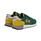 Sneakers Basse Uomo Sun68 Stile Running, Nylon E Suede, Maxi Logo Ricamato, Dettagli A Contrasto Jaki 2.0 Solid Z46121
