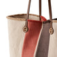 Borsa A Spalla Donna Borbonese Shopping Large in Tessuto Jacquard Flight 910104000378