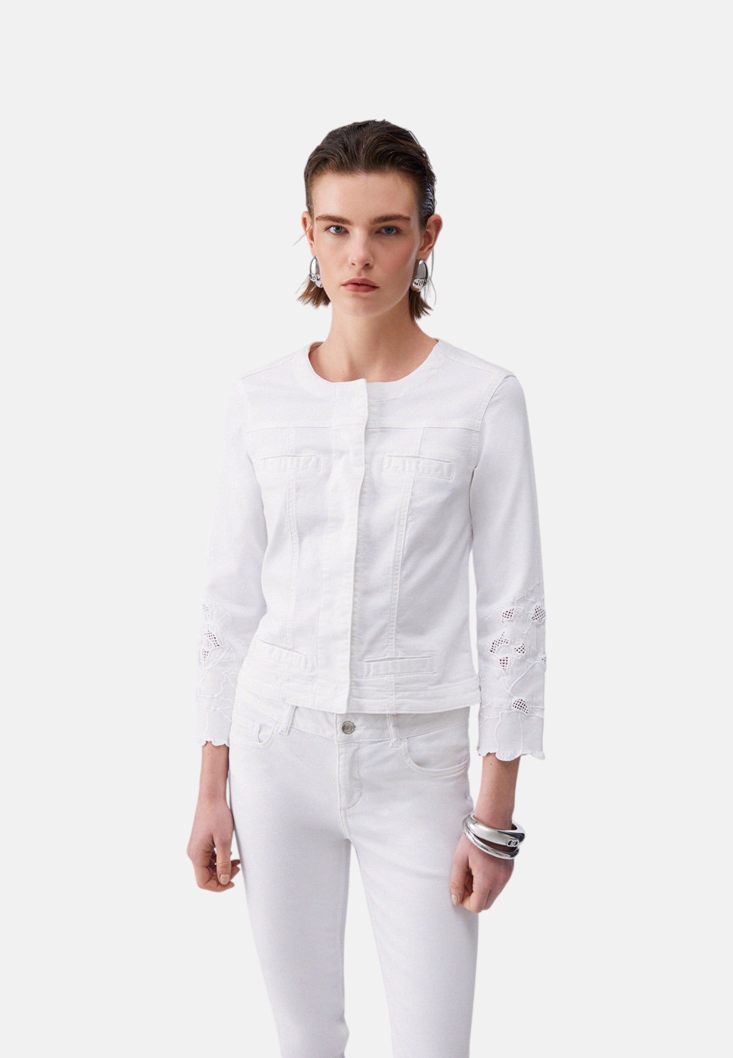 Giacca Leggera Donna Liu Jo Con Ricamo Sangallo Kate WA6262T367A
