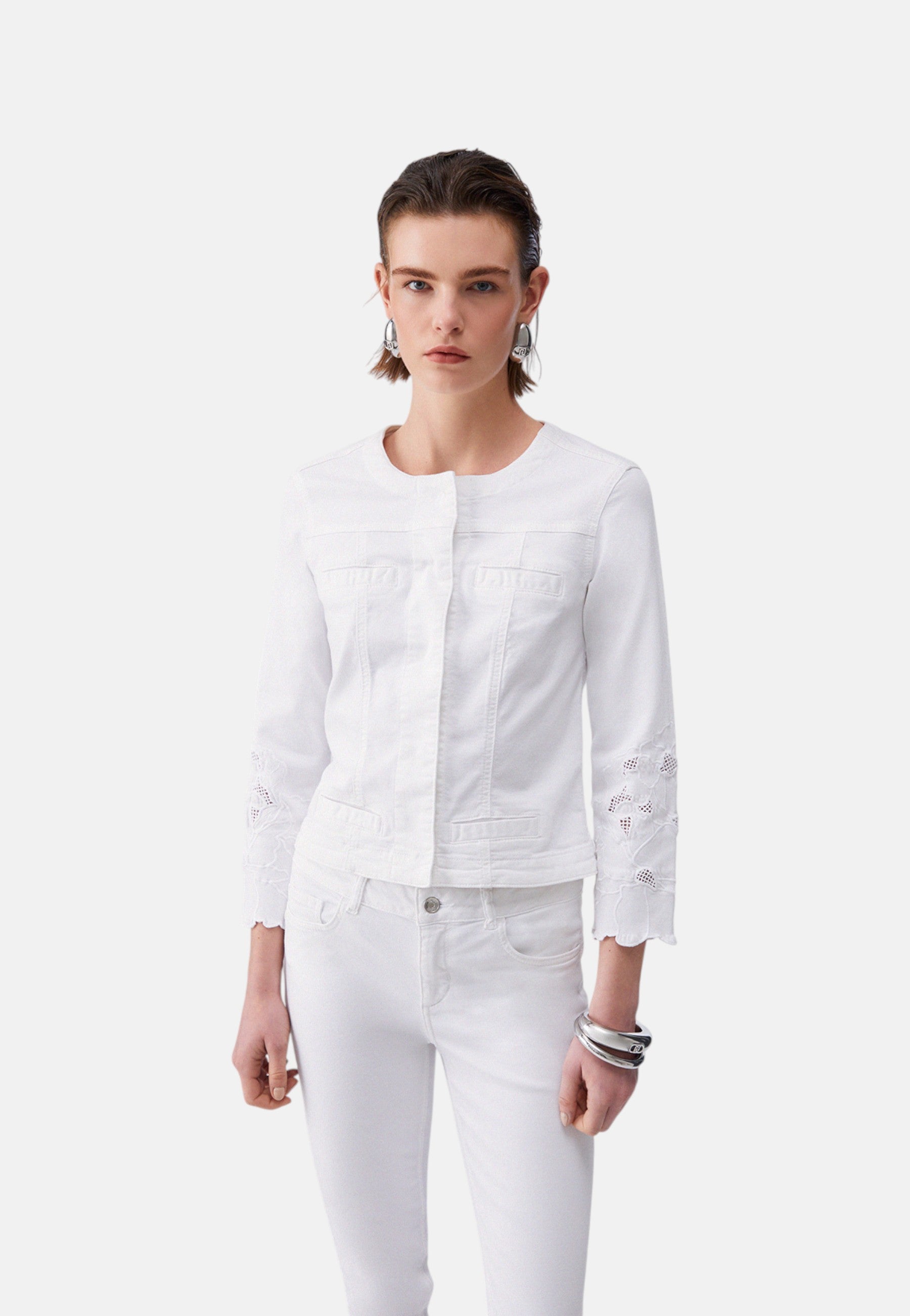 Giacca Leggera Donna Liu Jo Con Ricamo Sangallo Kate WA6262T367A