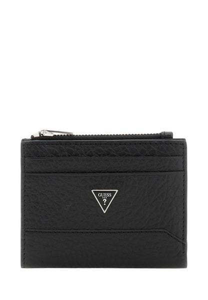 Portacarte  Uomo Guess Bifold Top Zip Torino SMBAGRLEA03