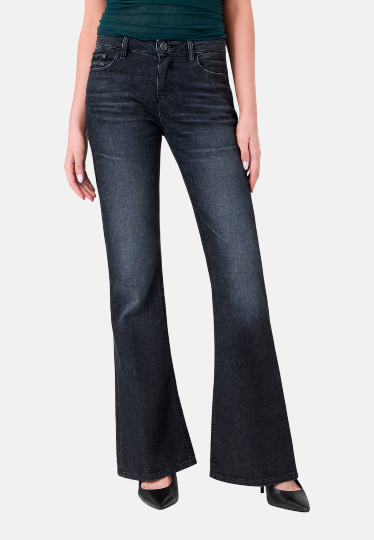Jeans Bootcut Donna Guess Vita Bassa Beverly W6BAJ7D2088