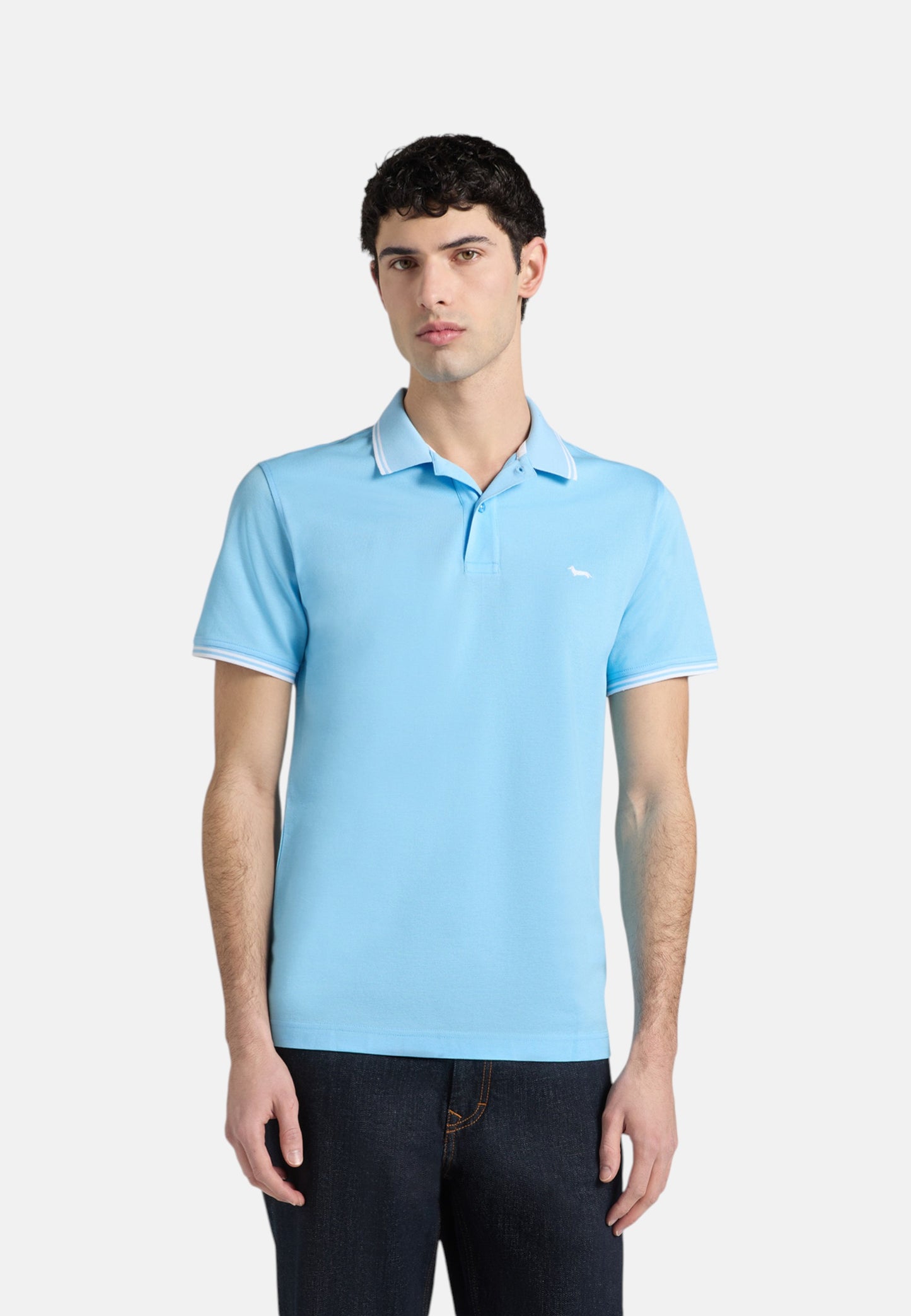 Polo Manica Corta Uomo Harmont & Blaine Con Righini A Contrasto  LNQ010021148