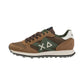 Sneakers Basse Uomo Sun68 Stile Running, Nylon E Suede, Maxi Logo, Bicolor Jaki 2.0 Bicolor Z46122