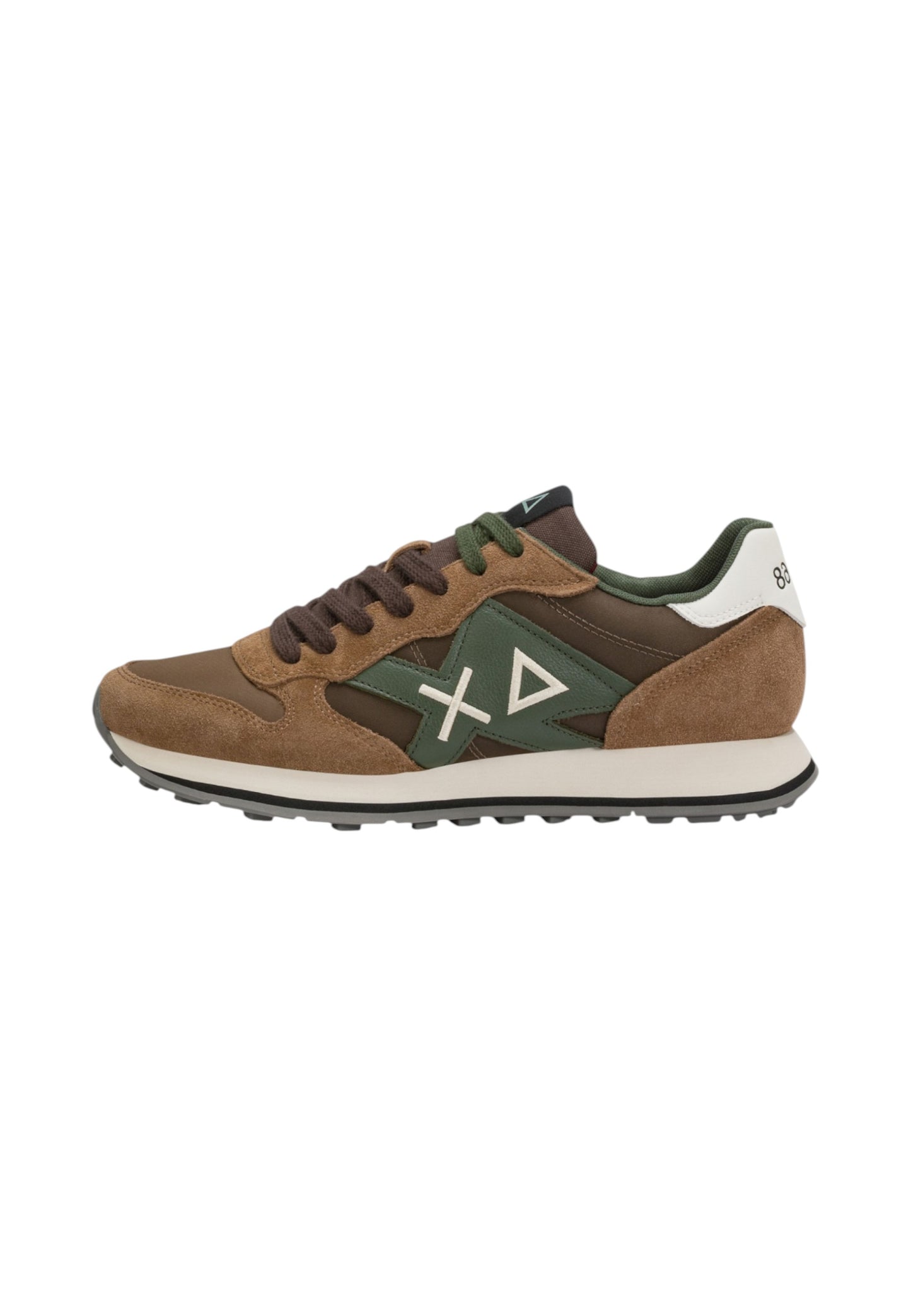 Sneakers Basse Uomo Sun68 Stile Running, Nylon E Suede, Maxi Logo, Bicolor Jaki 2.0 Bicolor Z46122