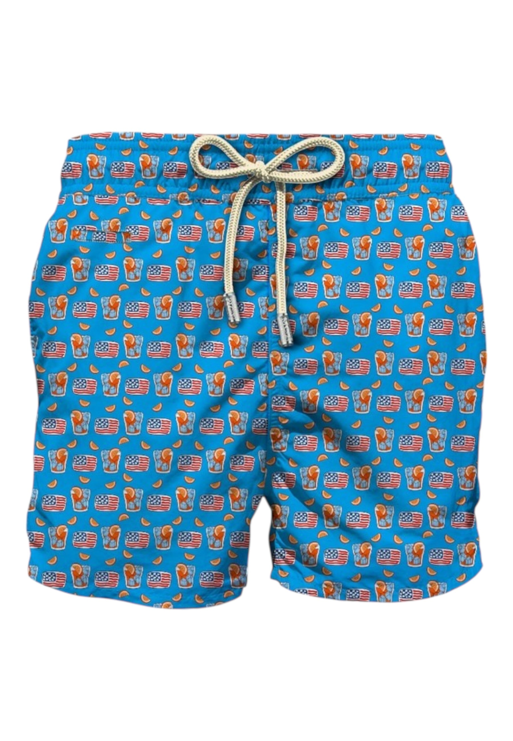 Costume da bagno Short Uomo Mc2 Saint Barth Americano Lighting Micro Fantasy LIG0003