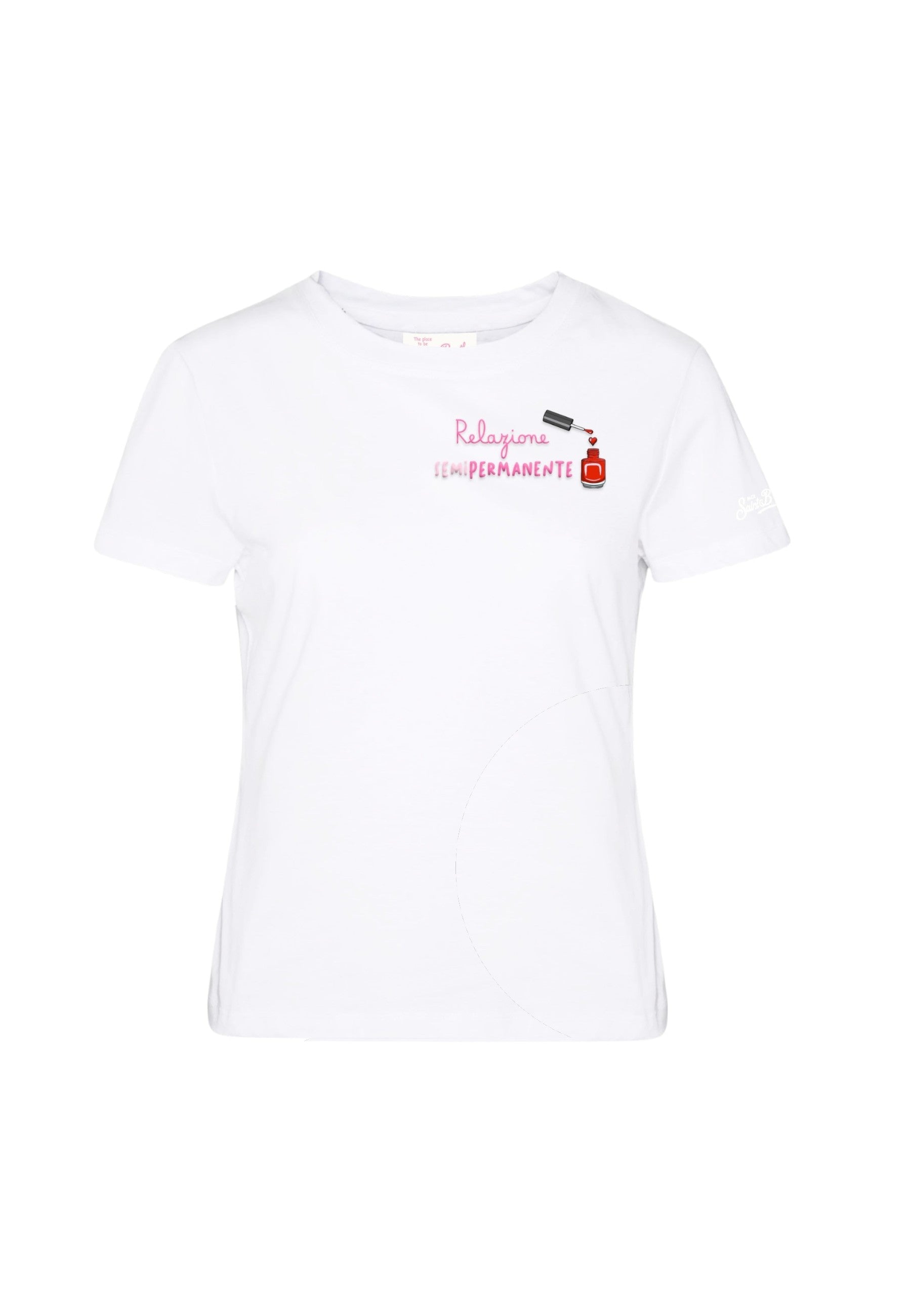T-Shirt Manica Corta Donna Mc2 Saint Barth Relazione Semi Emb Emilie EMI0001
