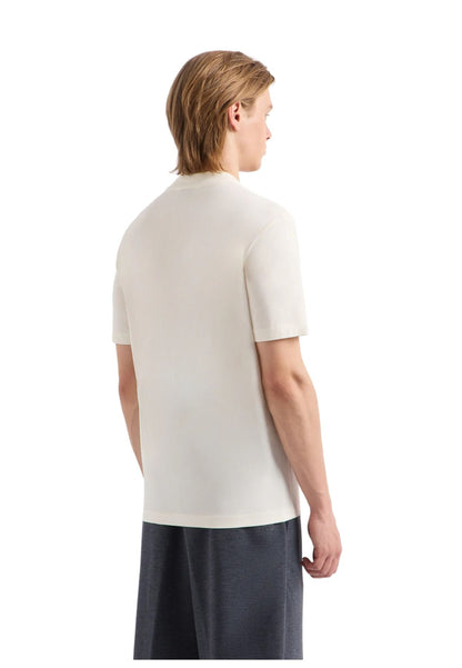 T-Shirt Manica Corta Uomo Emporio Armani Con Logo Ricamato Drawing 3D1TG31JPZZ