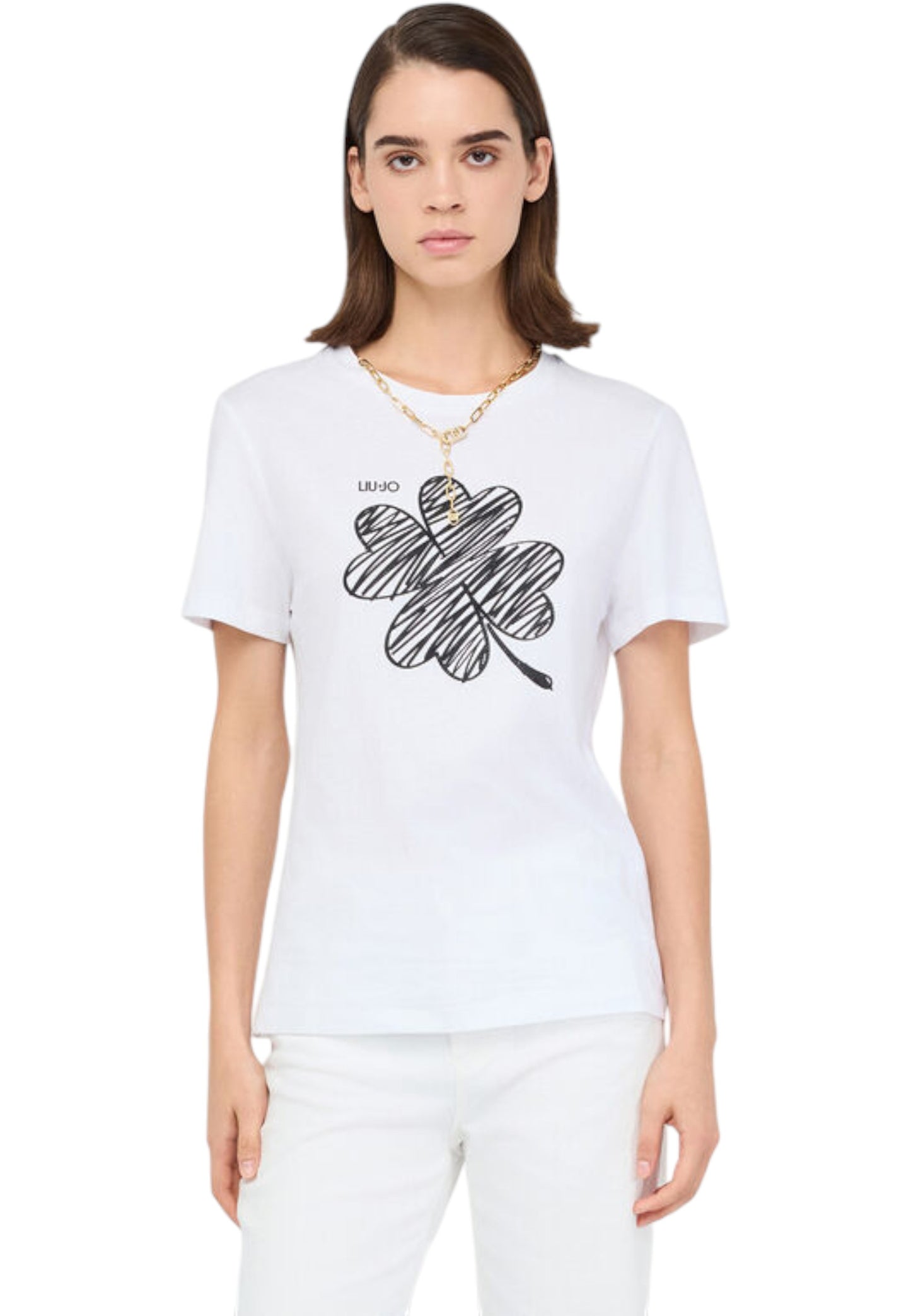 T-Shirt Manica Corta Donna Liu Jo  Lucky Liujo MF5410JS923