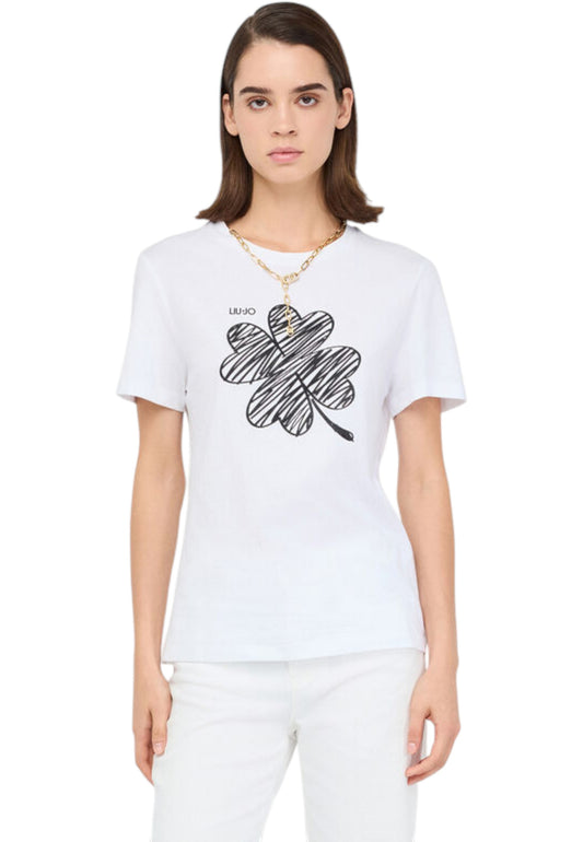 T-Shirt Manica Corta Donna Liu Jo  Lucky Liujo MF5410JS923