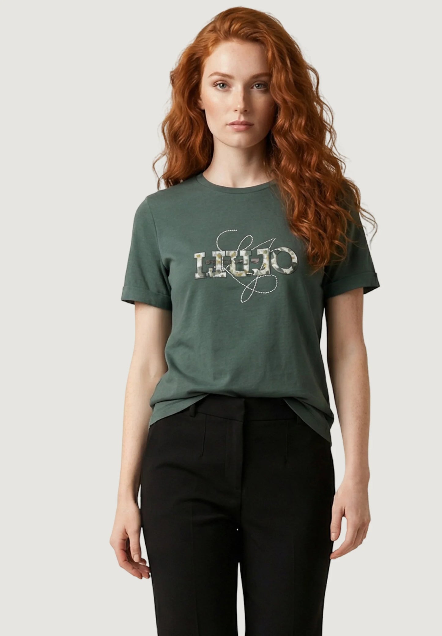 T-Shirt Manica Corta Donna Liu Jo LiuJo Flower Eco Line TA6163JS003