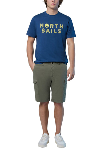T-Shirt Manica Corta Uomo North Sails Line Print  692973