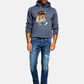 Felpa Con Cappuccio Uomo Guess Effetto teddy, Motivo orsetto, Melange  M6BQ31K6562