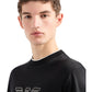 T-Shirt Manica Corta Uomo Emporio Armani Con Logo Ricamato In Rilievo Aquila 3D1TD41JUVZ