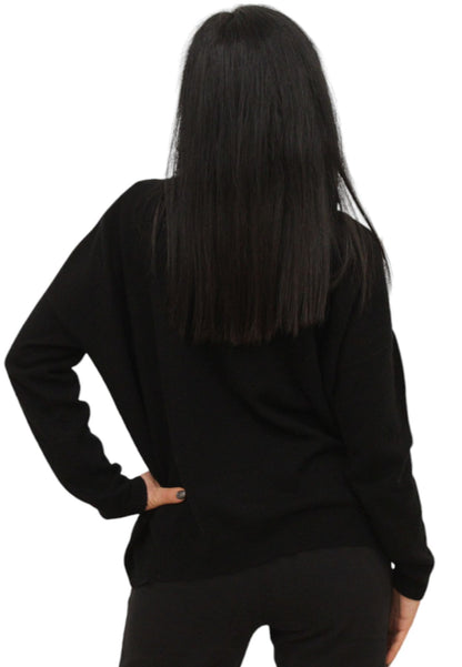 Maglione A Girocollo Donna White Wise Over In Cashmere  WW18036