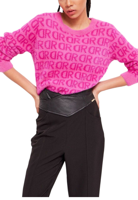 Maglione A Girocollo Donna Denny Rose Jacquard  321ND53011