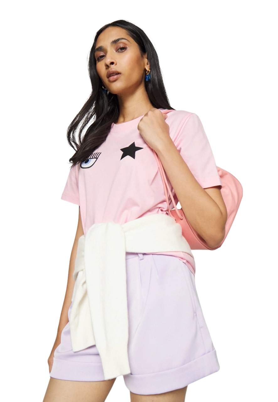 T-Shirt Manica Corta Donna Chiara Ferragni   73CBHT04CJT04