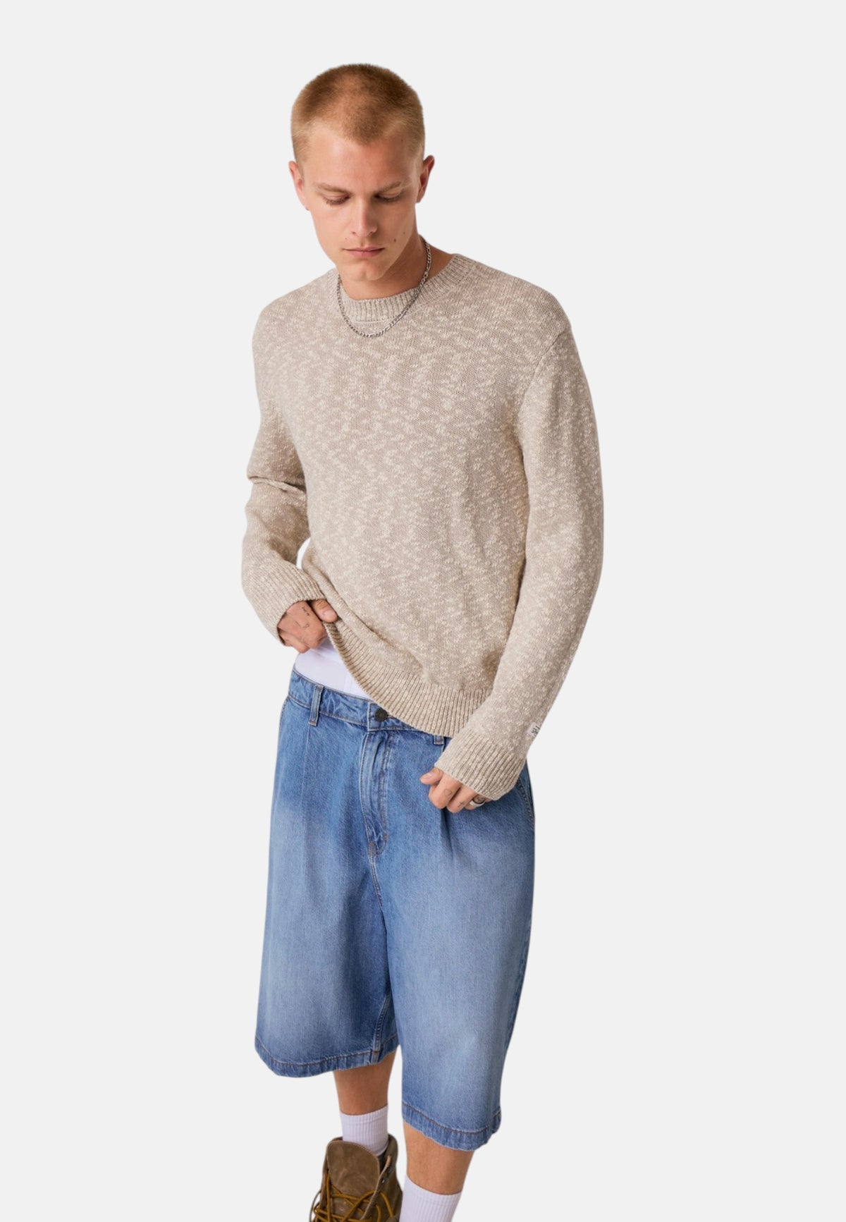 Maglione A Girocollo Uomo Guess Filato mélange Gj M6YR06Z0870