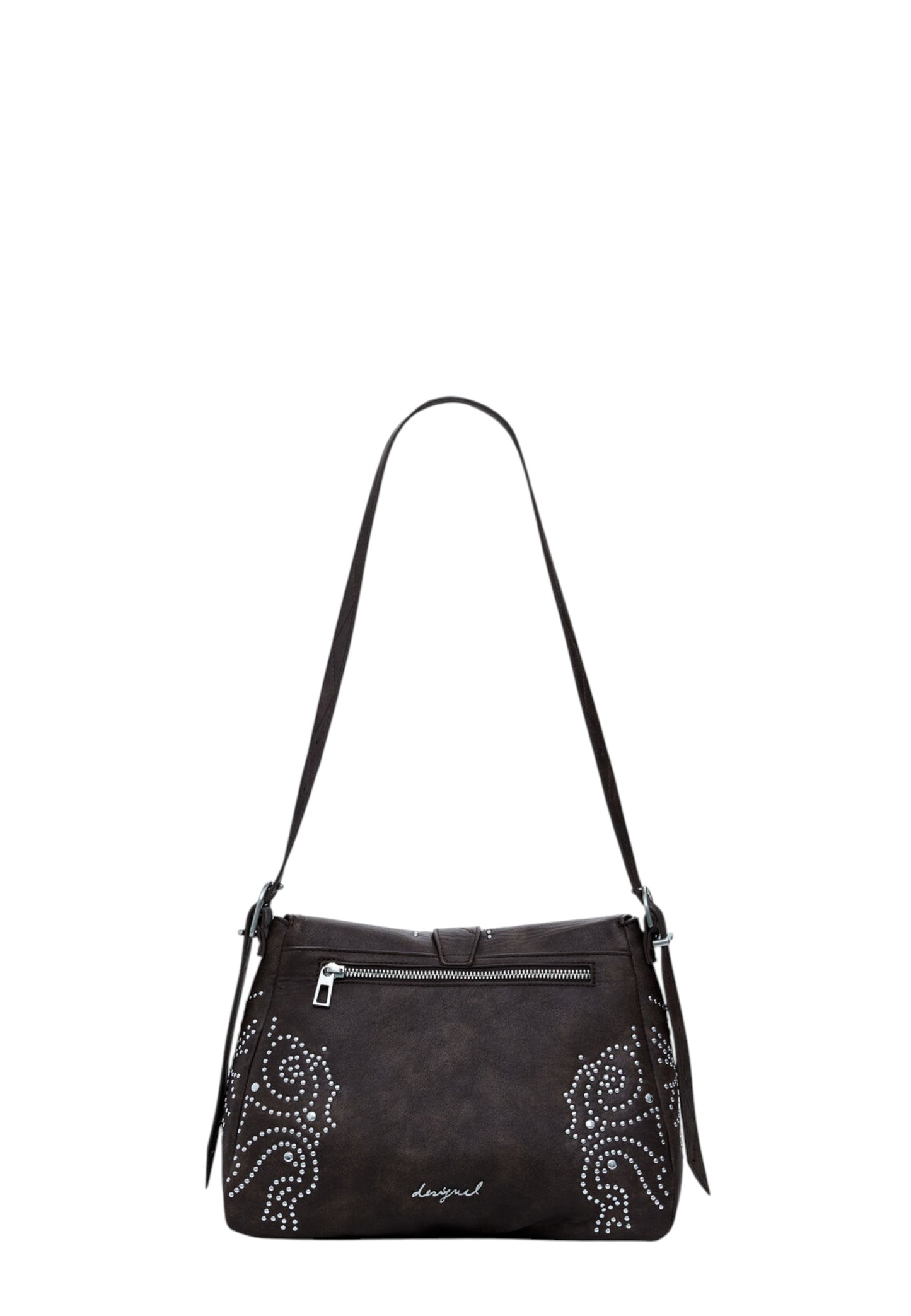 Borsa A Tracolla Donna Desigual  Poker Face Posadas Mini 2.0 Choco 25WAXP34