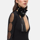 Body Manica lunga Donna Pinko Body a maniche lunghe, scollo a V, filato misto viscosa, lavorazione a costine sul retro, aperture velate sulle maniche, logo jacquard Danzica 107199A3H3