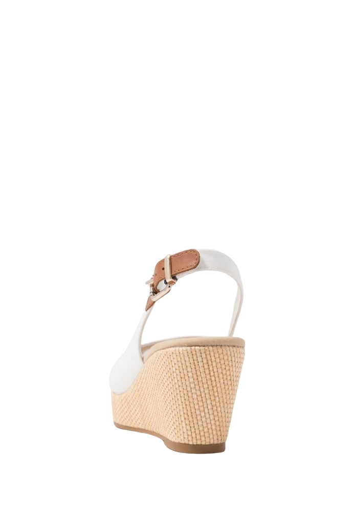Sandali Con Zeppa Donna Tommy Hilfiger Alta Iconic Elena Sling Back Wedge FW0FW04789
