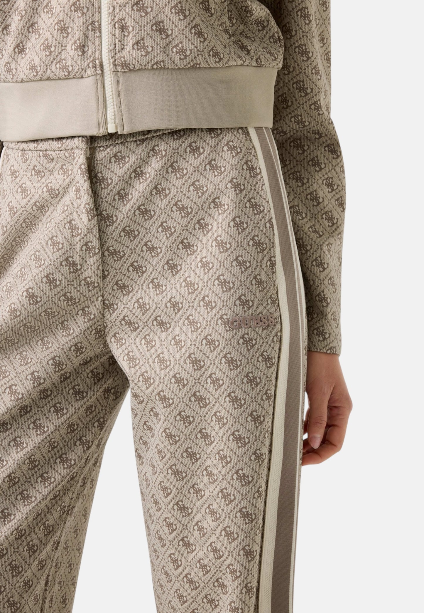Pantaloni Tuta Donna Guess Straight Leg 4G Jacquard V6GB04K2955