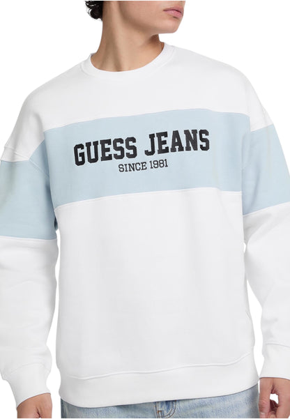 Felpa A Girocollo Uomo Guess  Gj Horizont Stripe M4BQ39K9V31