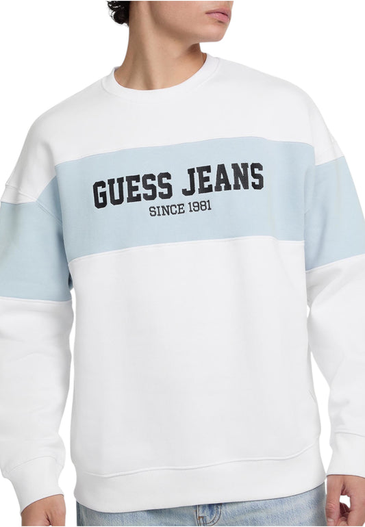 Felpa A Girocollo Uomo Guess  Gj Horizont Stripe M4BQ39K9V31