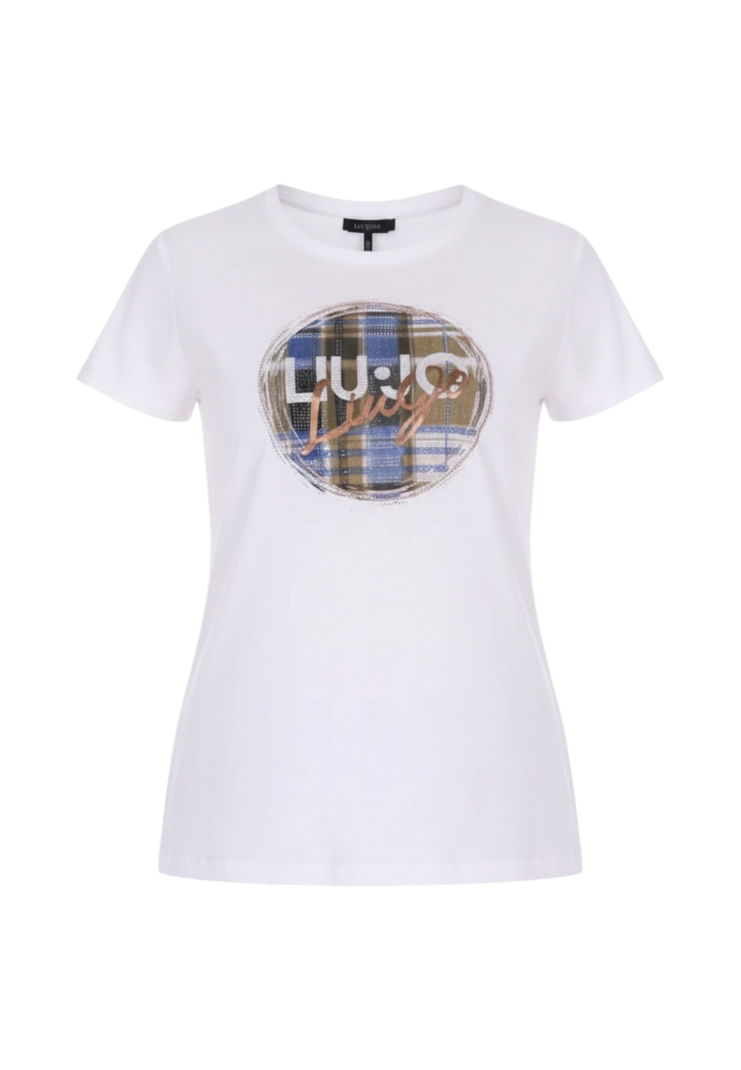T-Shirt Manica Corta Donna Liu Jo  Lj Brushed Check MF5456JS923