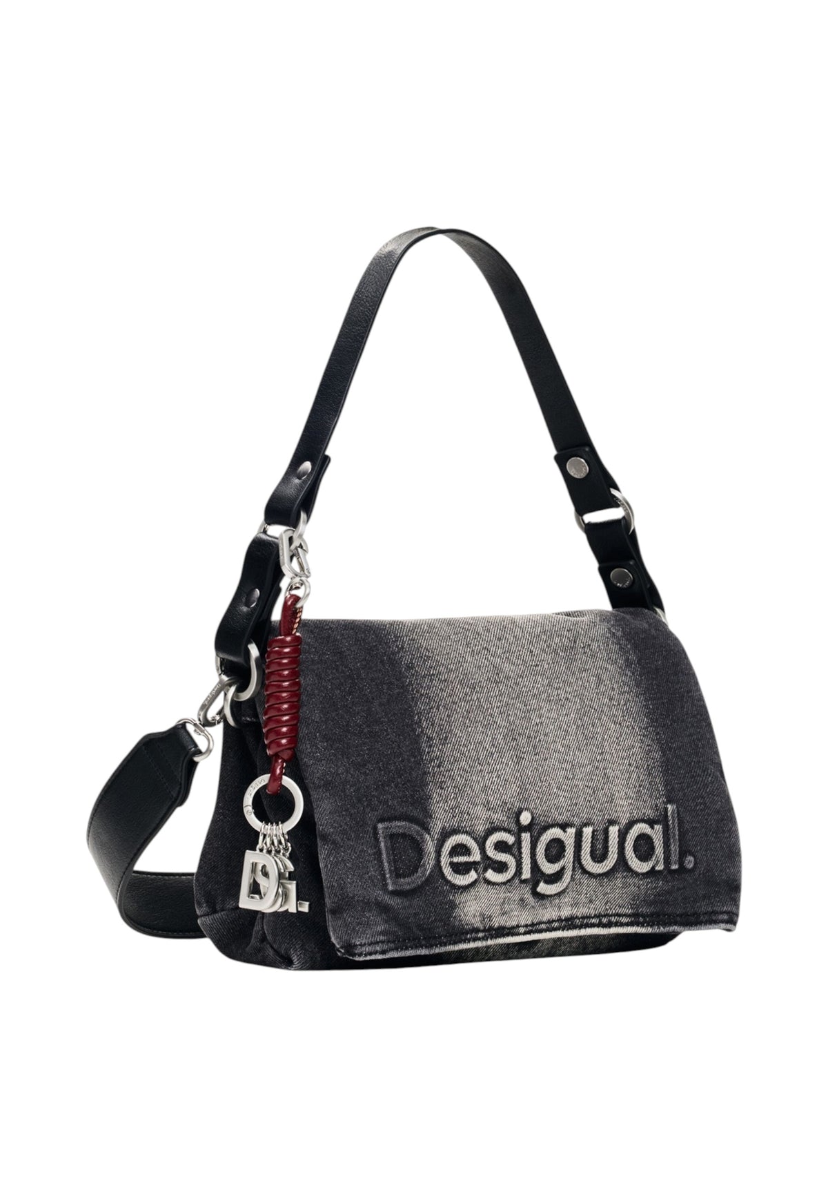 Borsa A Spalla Donna Desigual  Bag Half Logo Denim Venecia 4.0 26WAXD08