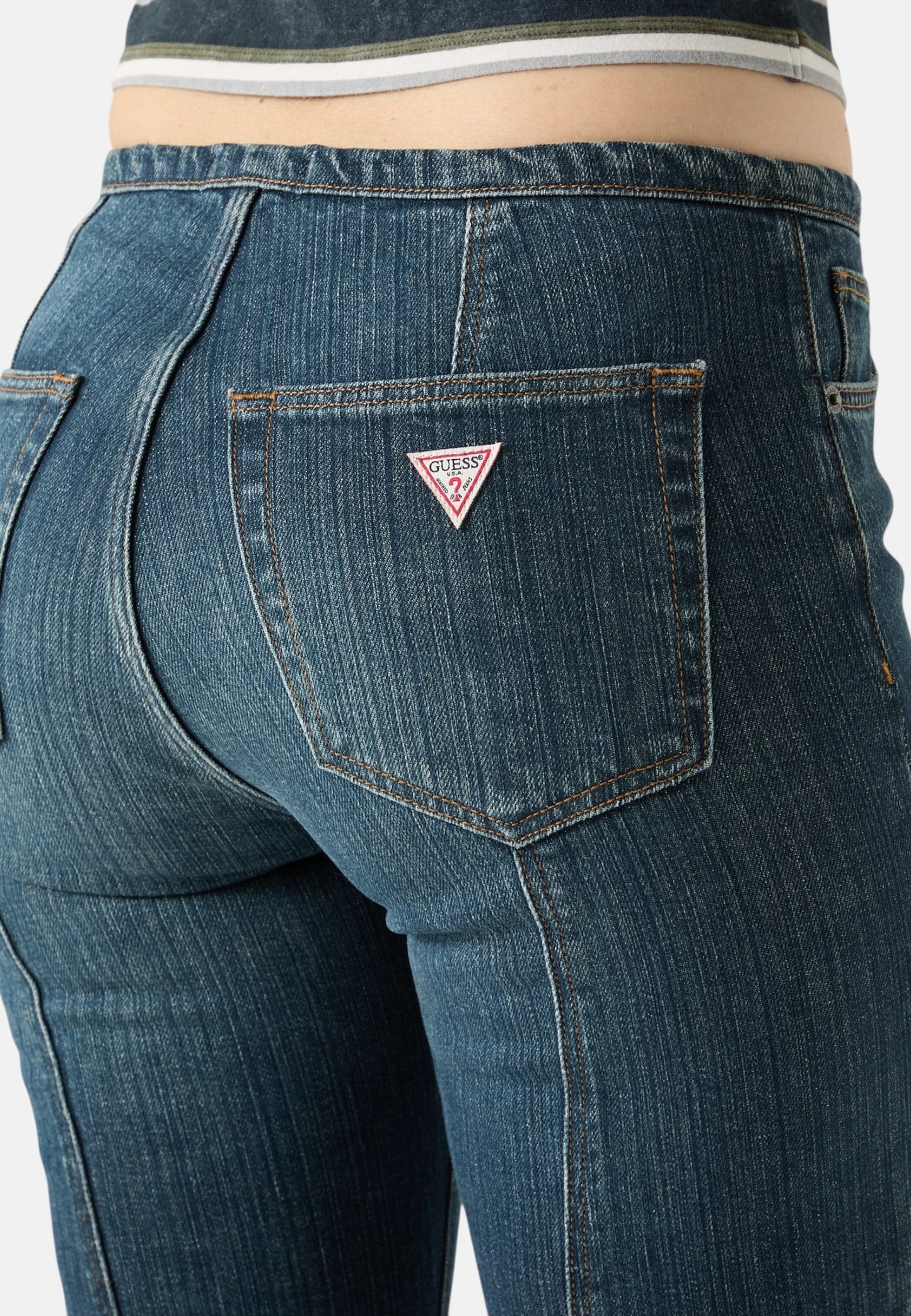 Jeans Flare Fit Donna Guess Stricky Dark Wash Go Low Rise Extra Flare W6RA2WD6672