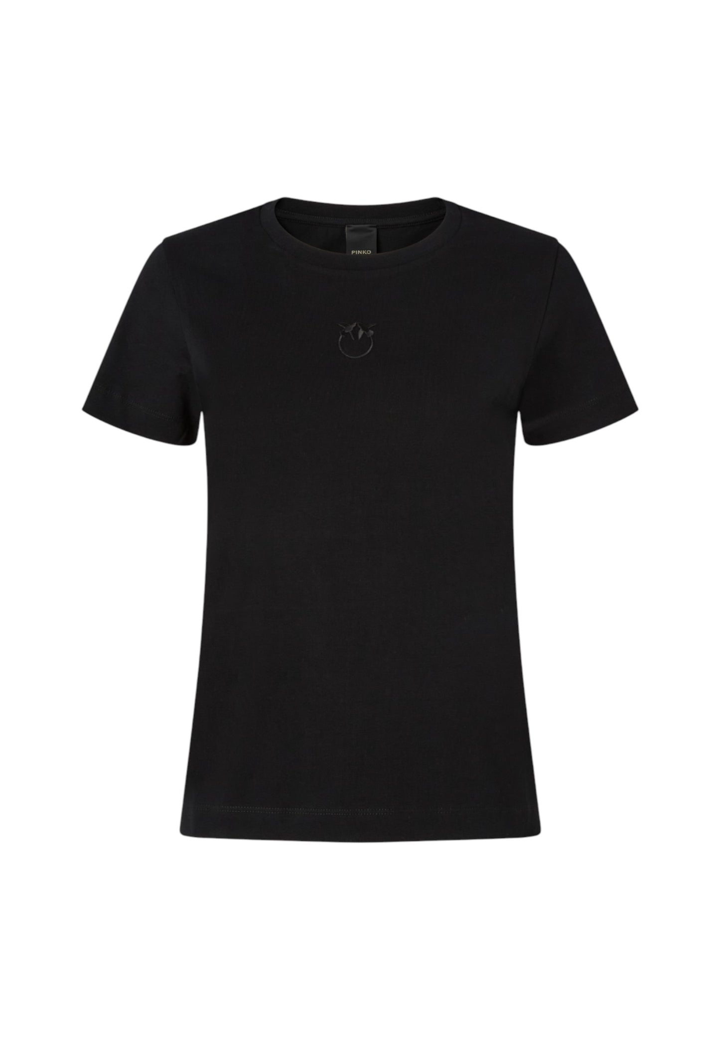 T-Shirt Manica Corta Donna Pinko Ricamo Love Birds Bussolotto 100355A2RD
