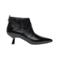 Stivaletti Tronchetti Donna Nero Giardini In Vernice Tacco Svasato 5 cm  I514432DE