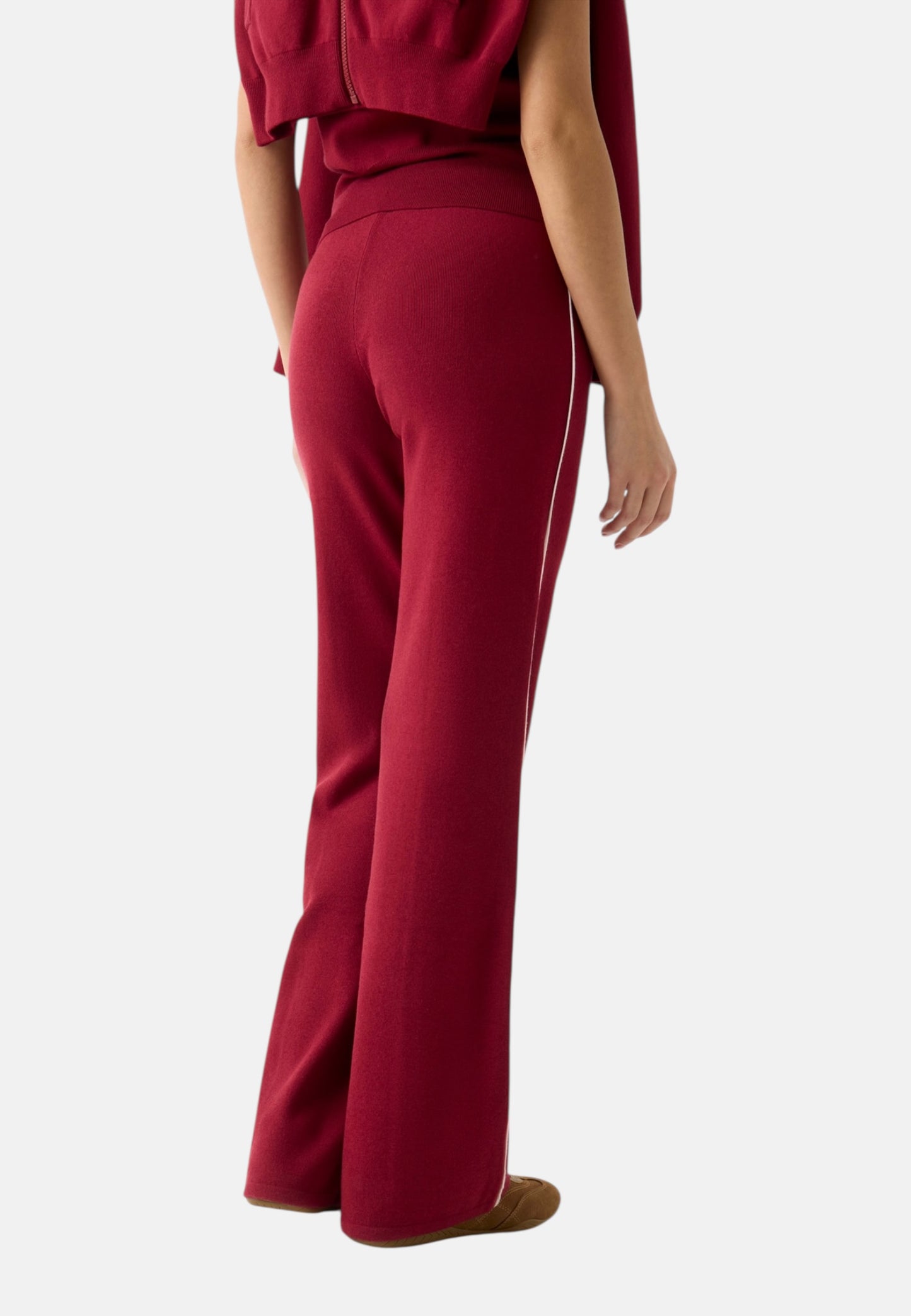 Pantaloni Tuta Donna Guess Flare Fit Laurene Pant Swtr V6RB14Z4642