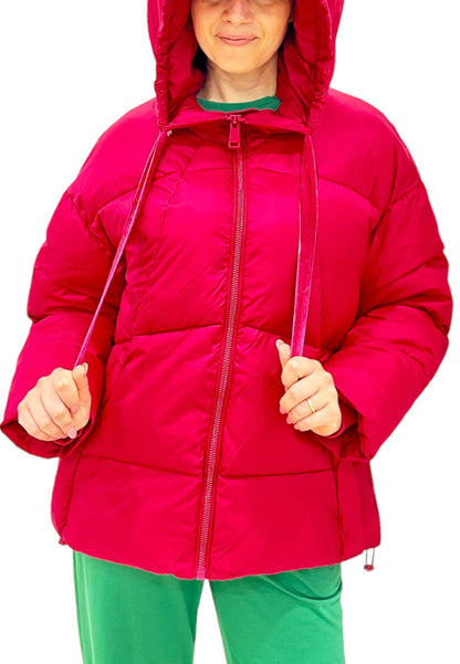 Piumino Corto Donna Guess Imbottito Con Cappuccio Letizia W3BL21WG0V0