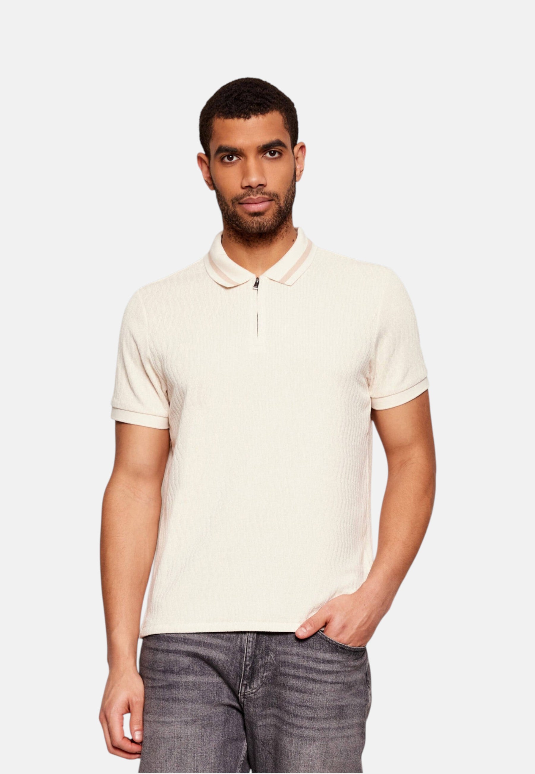 Polo Manica Corta Uomo Guess  Morales Knit Zip M6RP38KB322