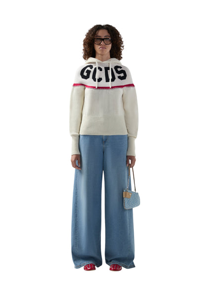 Maglione A Girocollo Donna Gcds  Logo Knit B2CW1918KI9