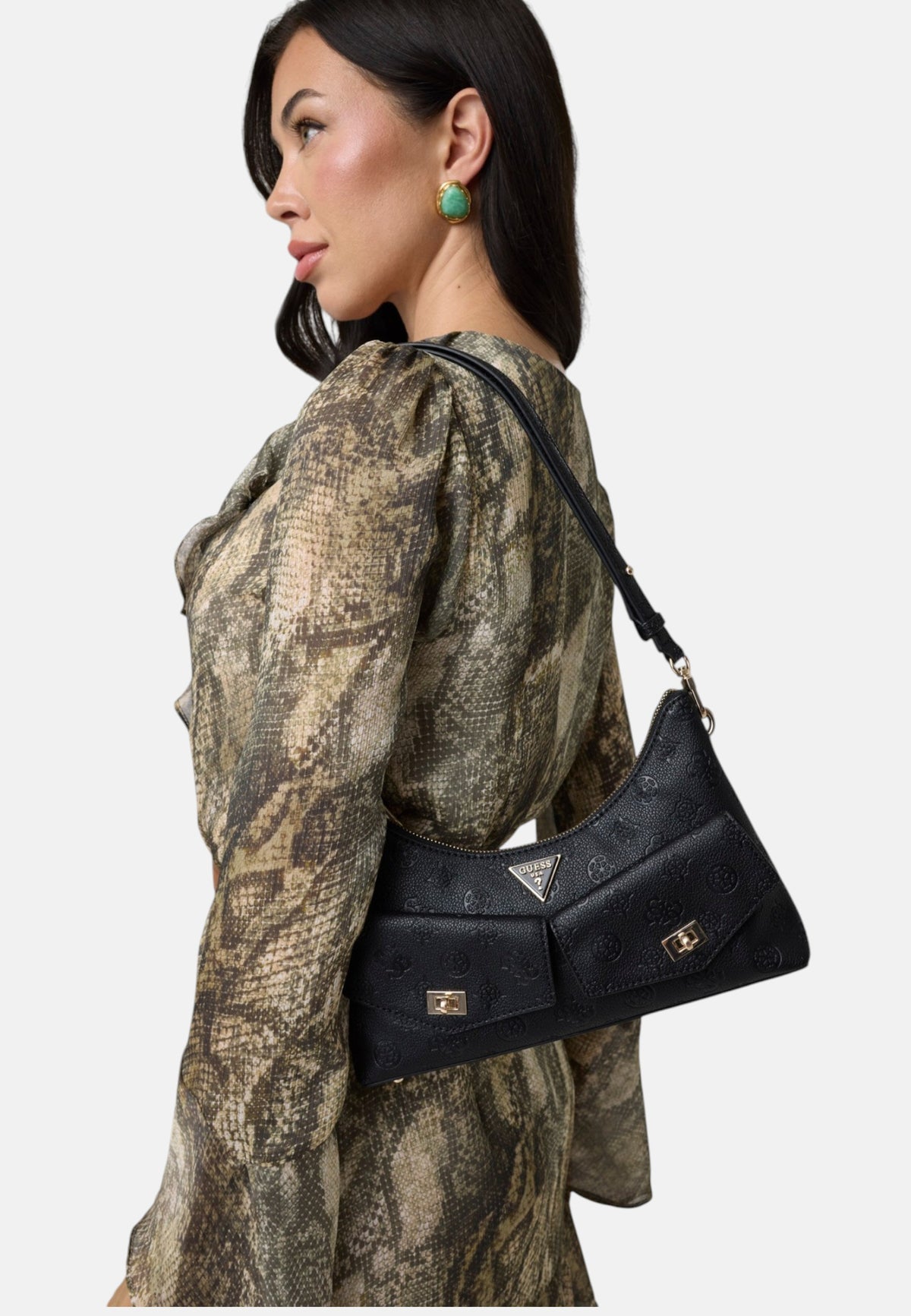 Borsa A Spalla Donna Guess Convertible Shoulder Bag Blake HWPD2222180