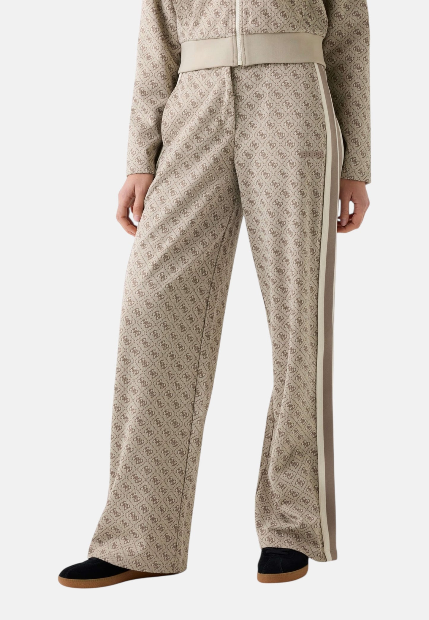 Pantaloni Tuta Donna Guess Straight Leg 4G Jacquard V6GB04K2955