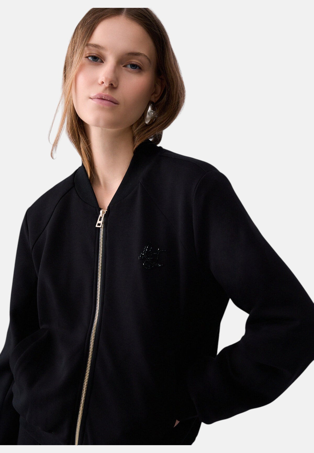 Felpa Con Zip Donna Liu Jo   TF6287J3958