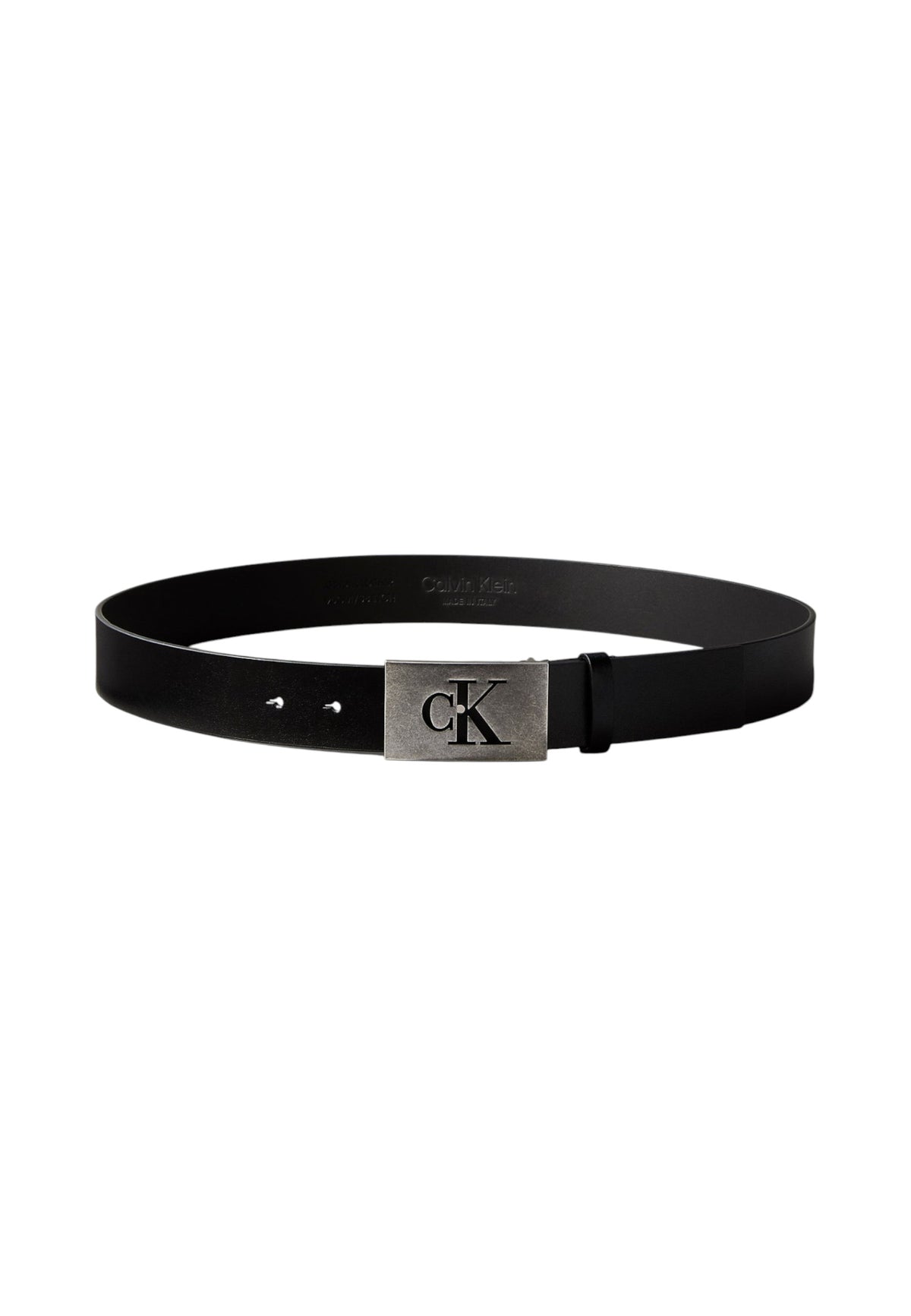 Cintura  Uomo Calvin klein  Ck Plaque Smooth 35Mm LV04D7043G