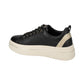 Sneakers Basse Donna Valleverde chiusura con lacci, piccoli rivetti laterali, inserto a contrasto sul tallone, suola spessa, sottopiede in pelle  V35450
