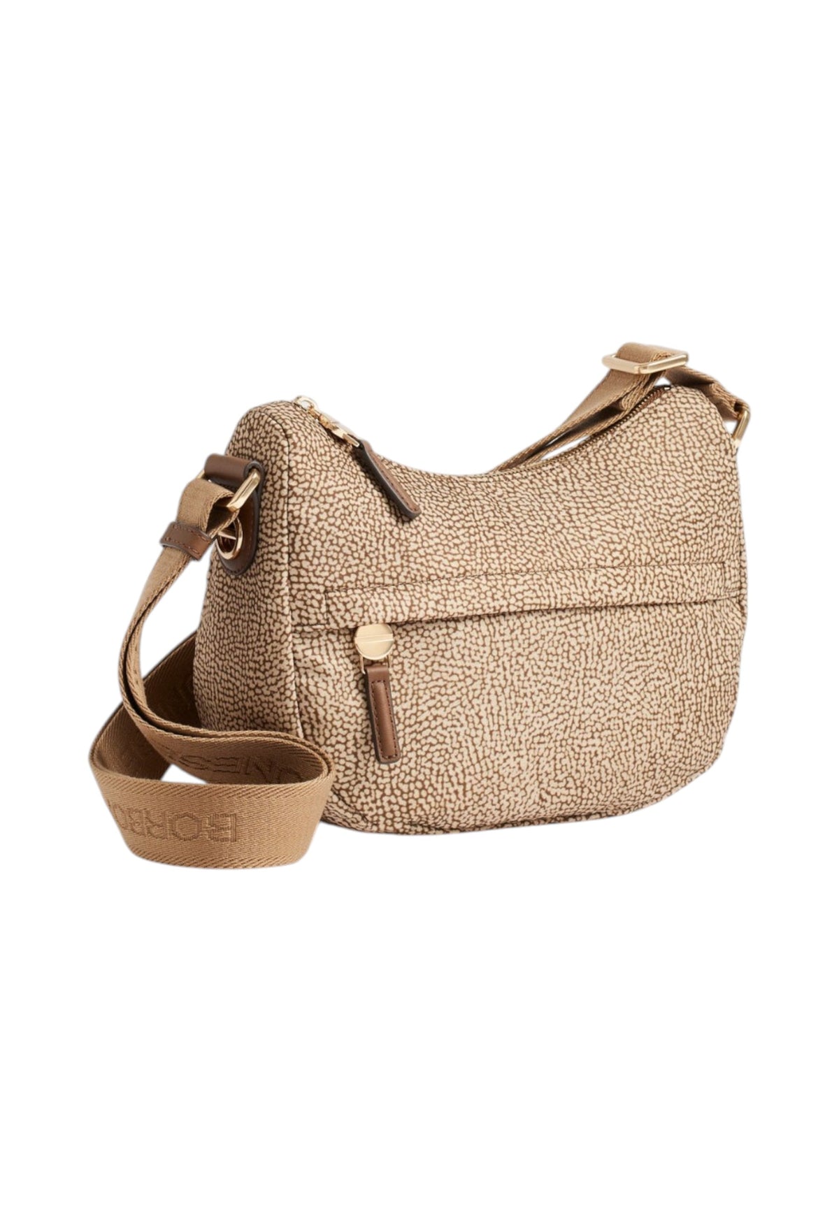 Borsa A Tracolla Donna Borbonese Formato XS, Tessuto riciclato, Stampa OP B-Club 91010338X95