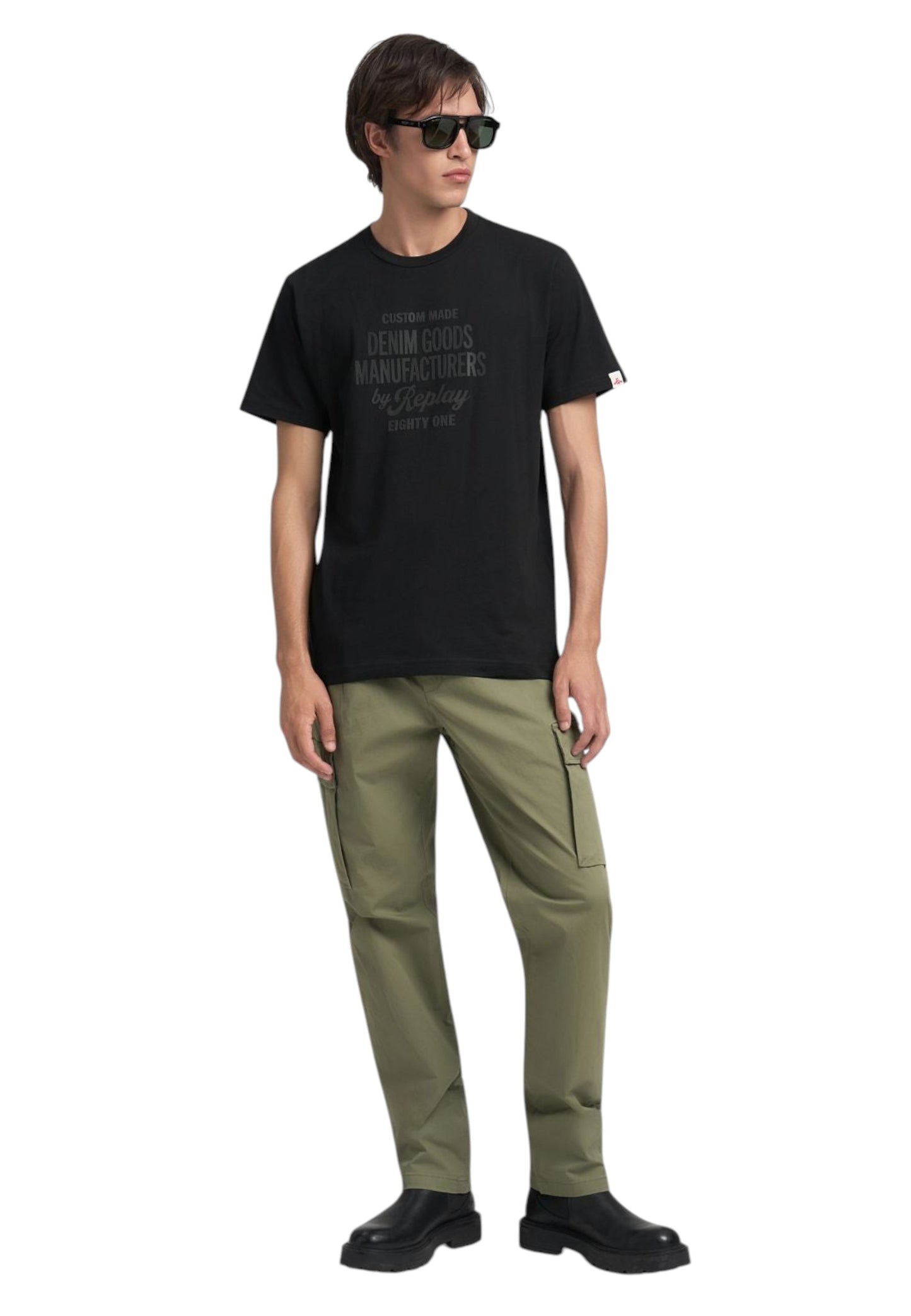 Pantaloni Cargo Uomo Replay In Twill Adhann M9015C.000.84999