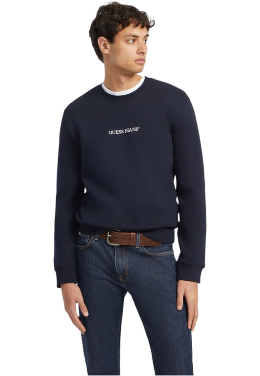 Felpa A Girocollo Uomo Guess  Gj Slim Logo Emb M4YQ19K9V31
