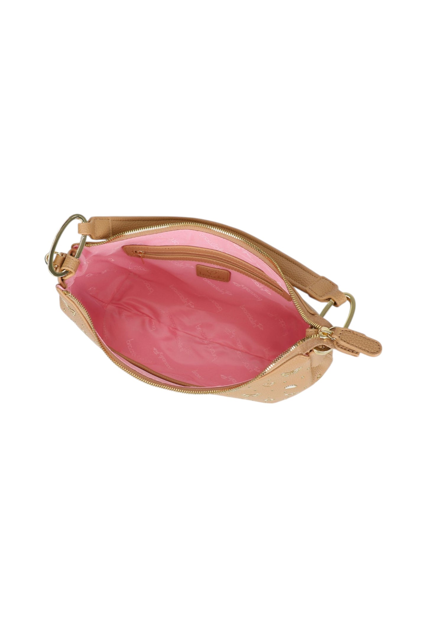 Borsa A Spalla Donna Braccialini Mezzaluna Con Tracolla Beth Strass B18882YY